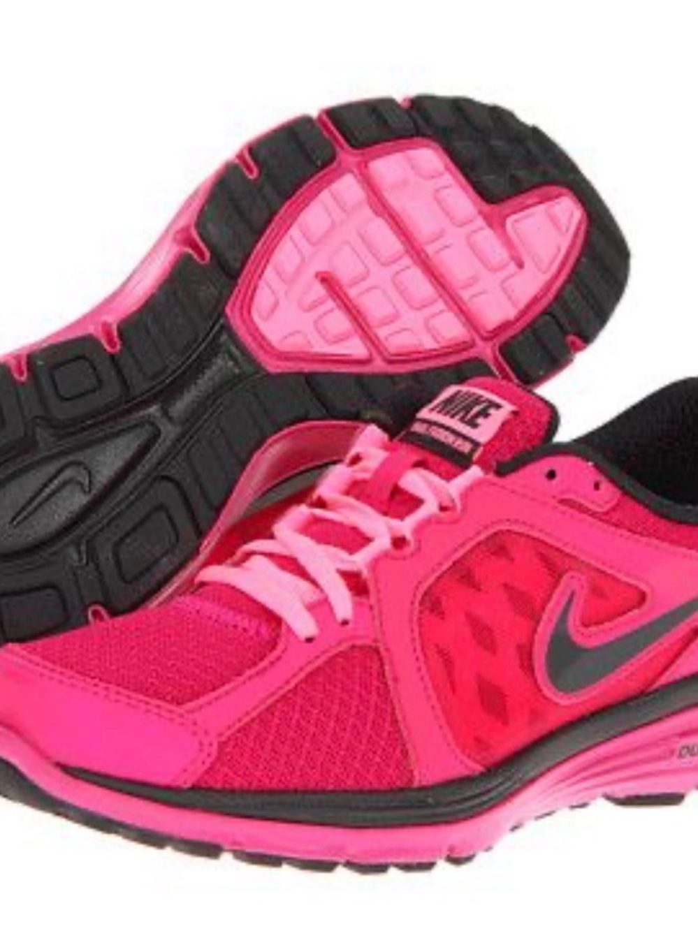 Nike Women's Hot Pink and Black Running Sneakers